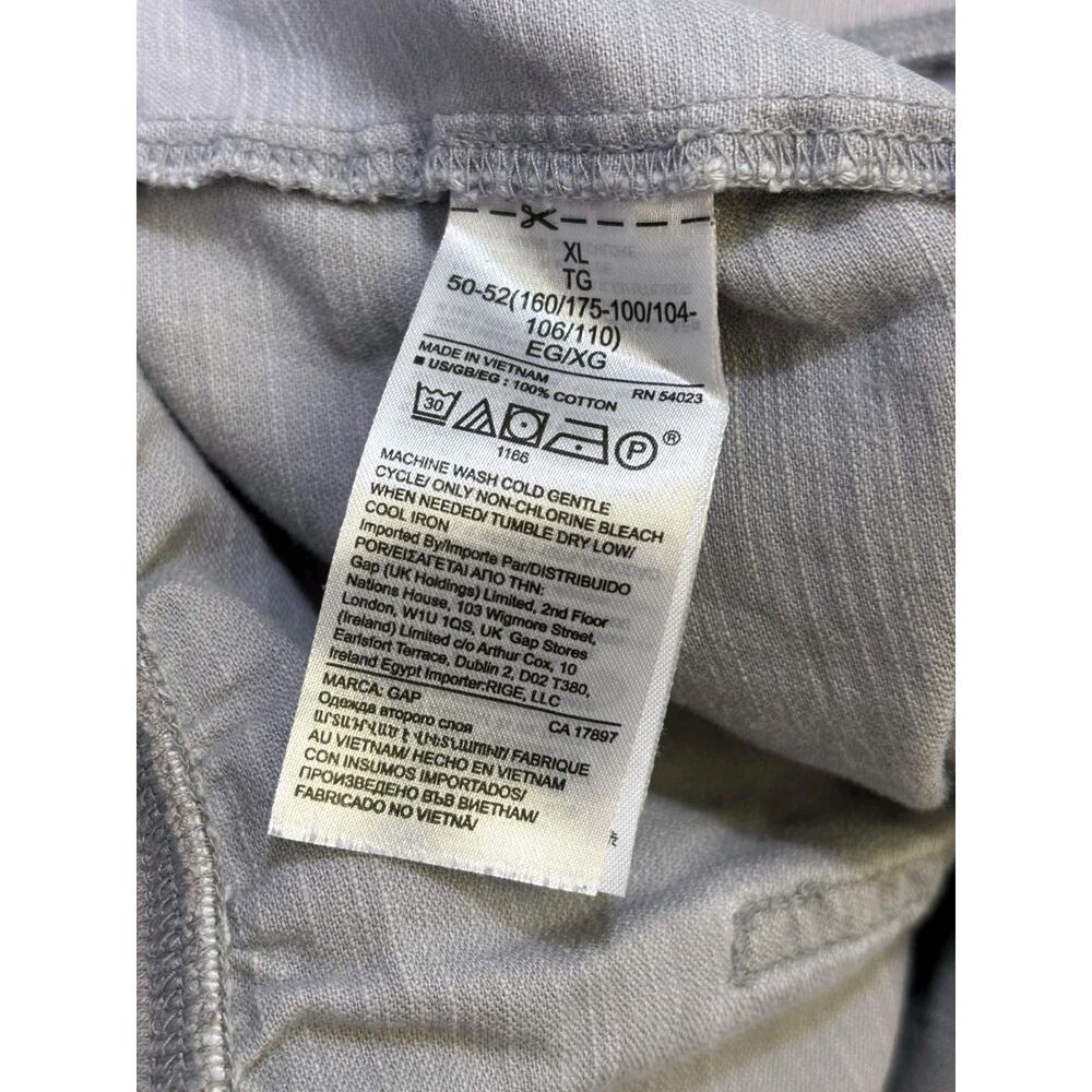 Gap Rib Pull On Shorts Womens Size XL Gray Garment Dye Drawstring - Picture 4 of 9